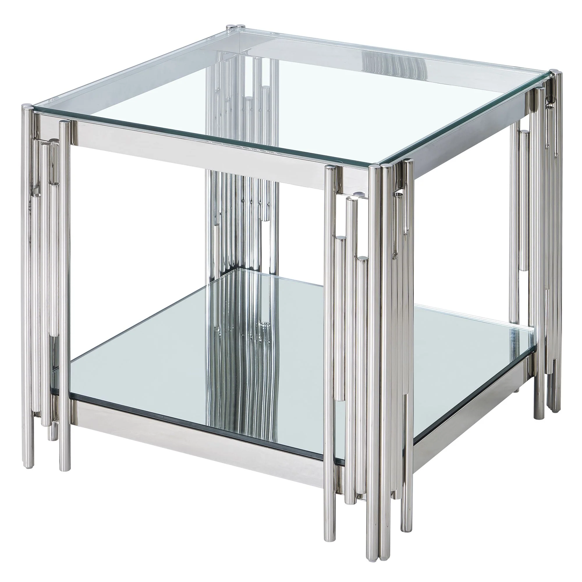 Estrel Large Accent Table in Silver - Image 5