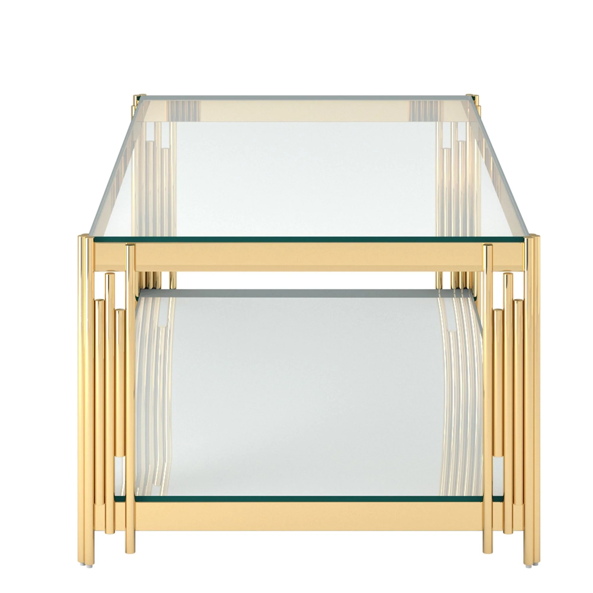 Estrel Rectangular Coffee Table in Gold - Image 4