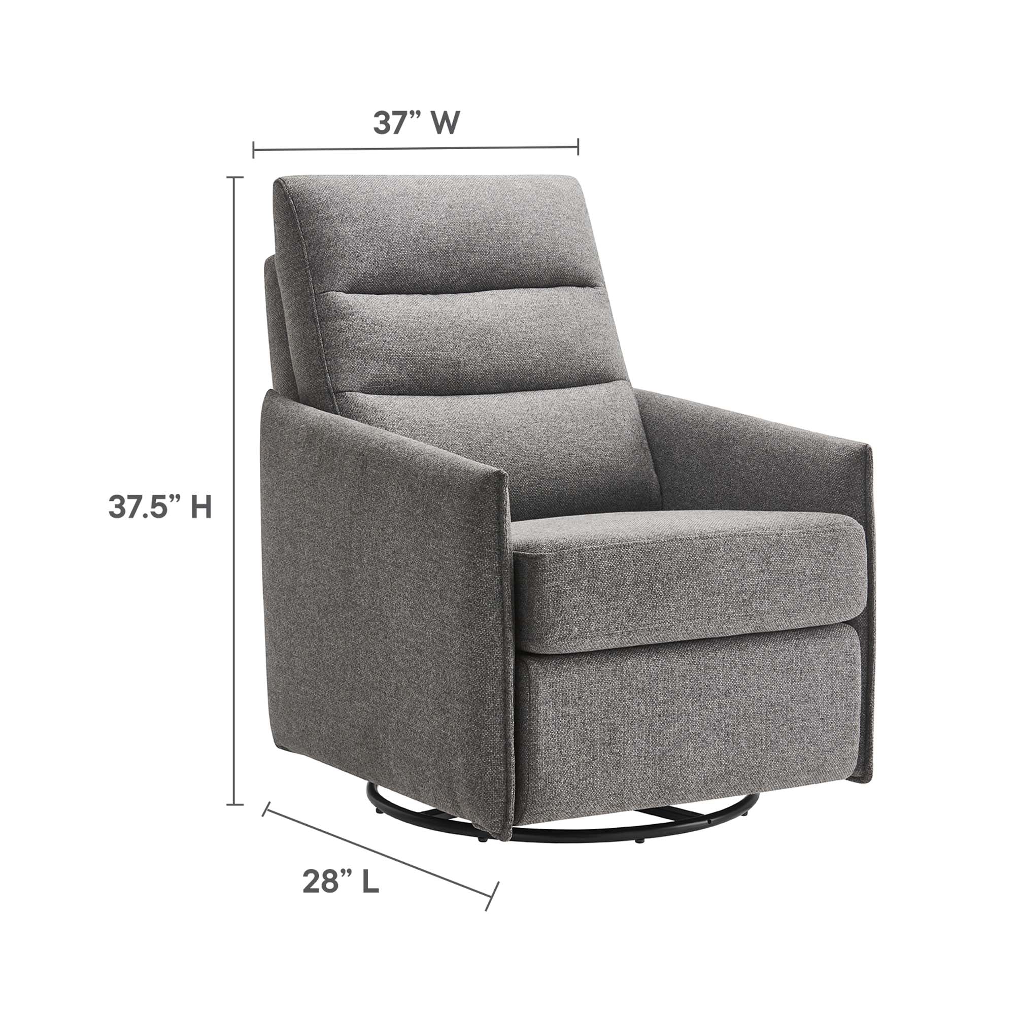 Etta Upholstered Fabric Lounge Chair - Image 13