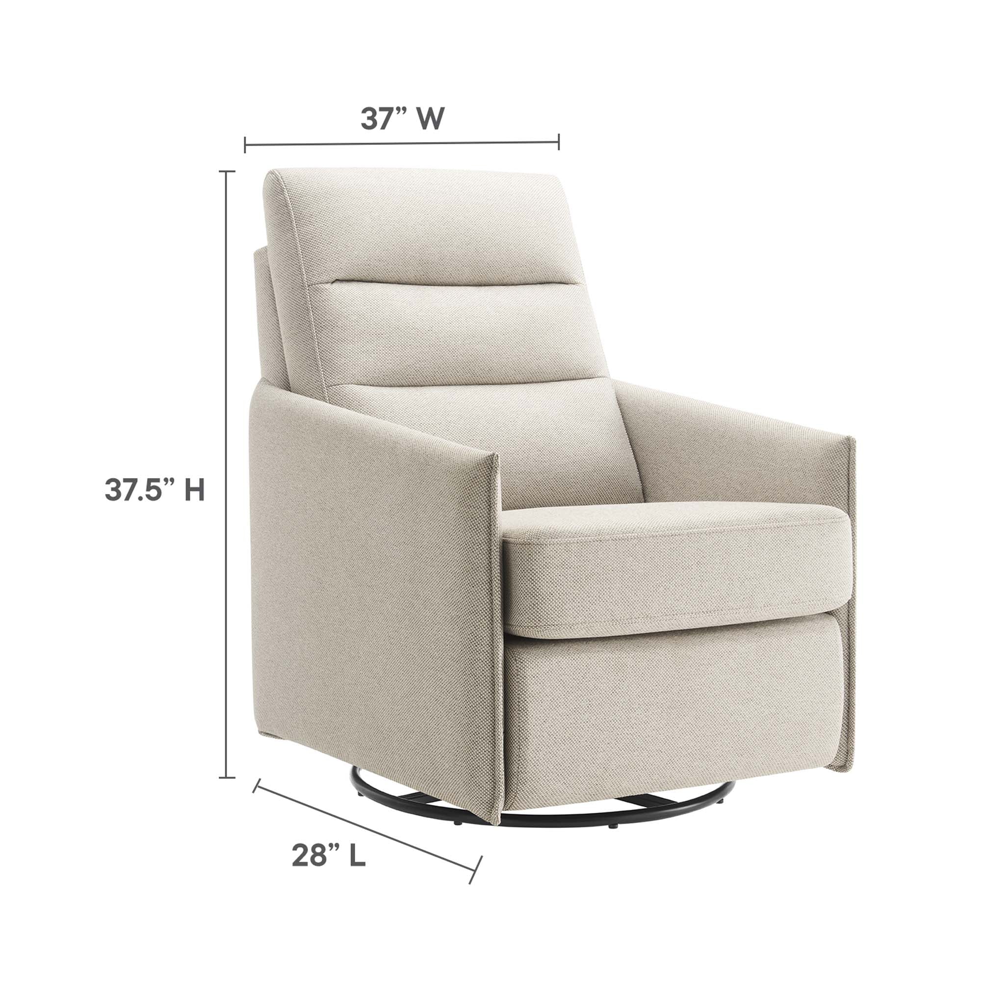 Etta Upholstered Fabric Lounge Chair - Image 4