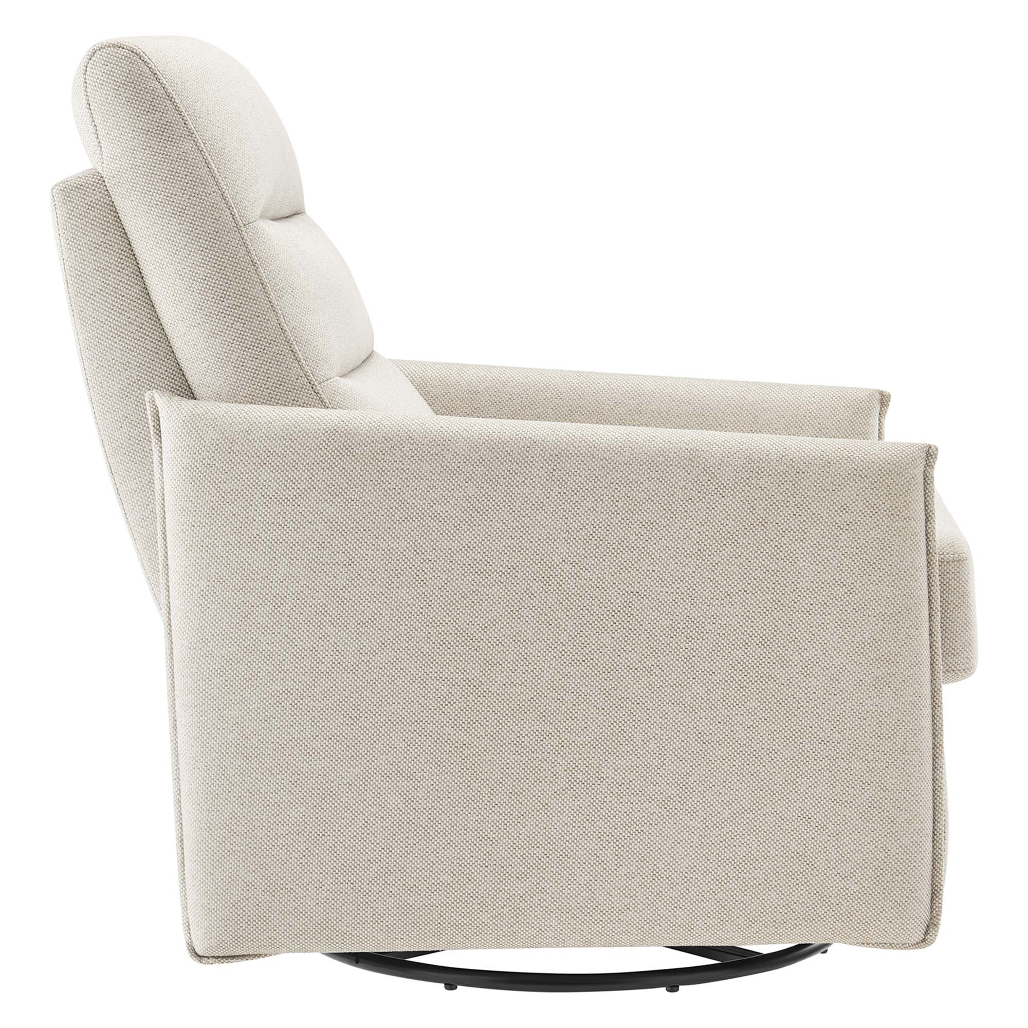 Etta Upholstered Fabric Lounge Chair - Image 6