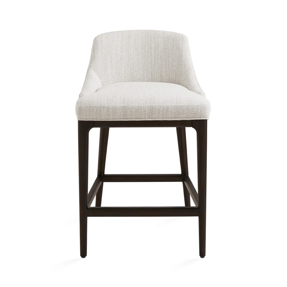 Everett Counter Chair: Grey Linen - Image 4
