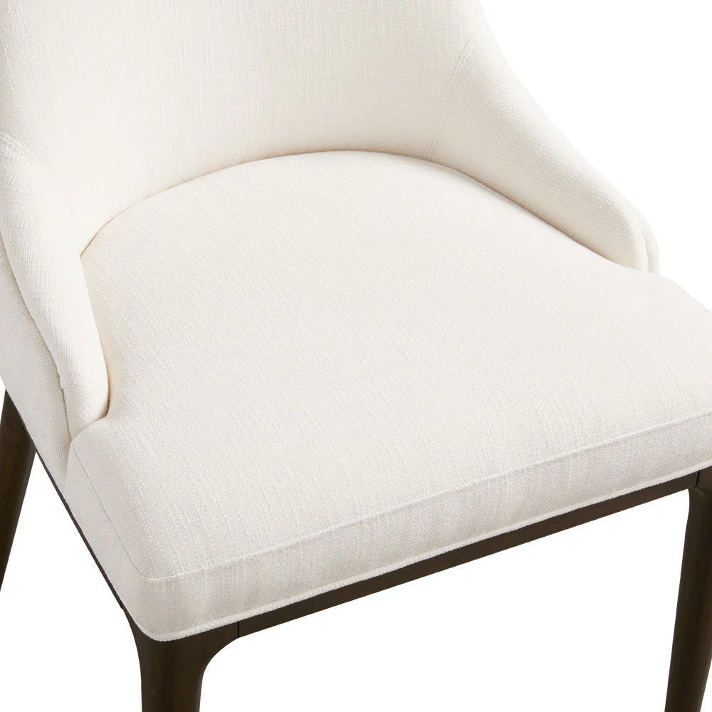 Everett Dining Chair Ivory Linen - Image 5