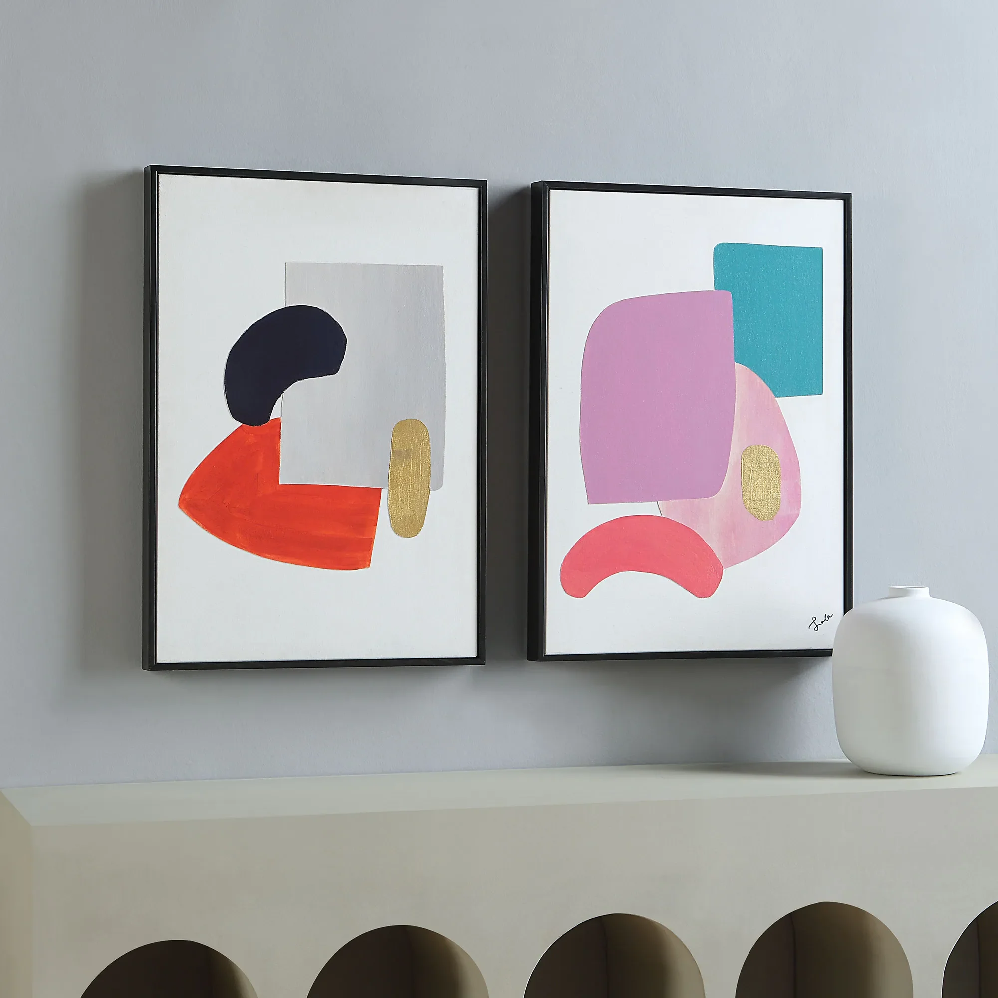 Everly Hand Painted Set Of 2 - Image 2