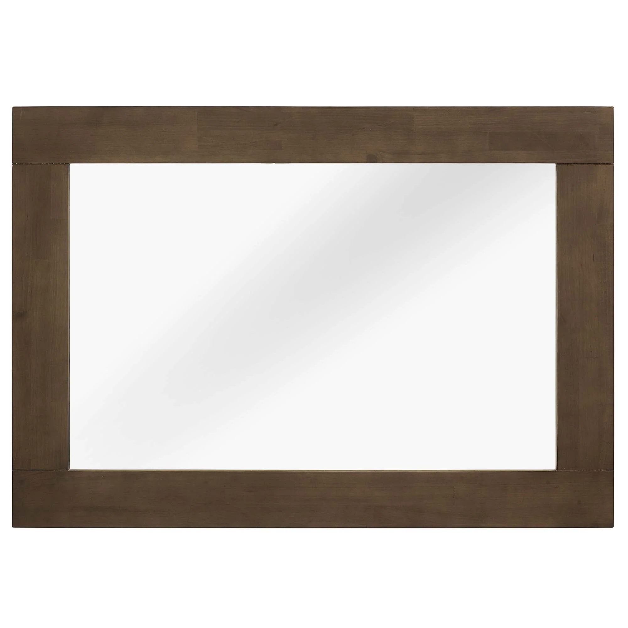 Everly Wood Frame Mirror in Walnut - Image 2