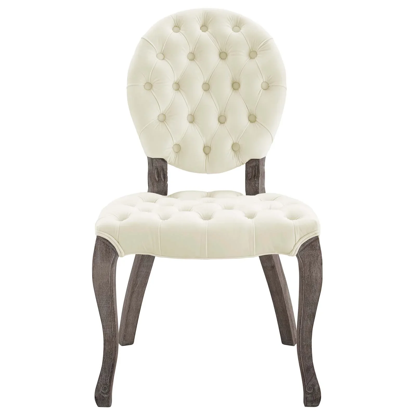 Exhibit French Vintage Dining Performance Velvet Side Chair - Image 4