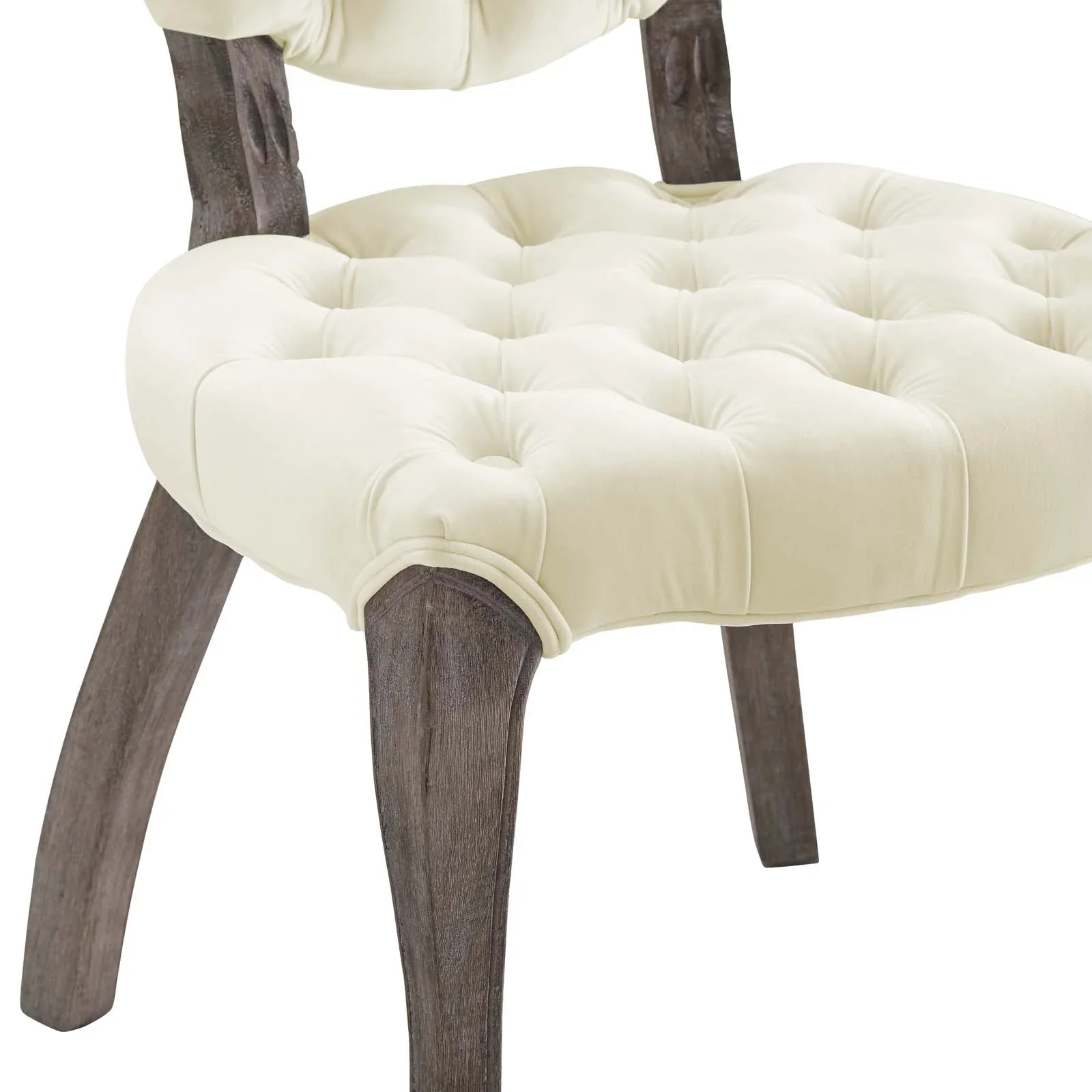 Exhibit French Vintage Dining Performance Velvet Side Chair - Image 5