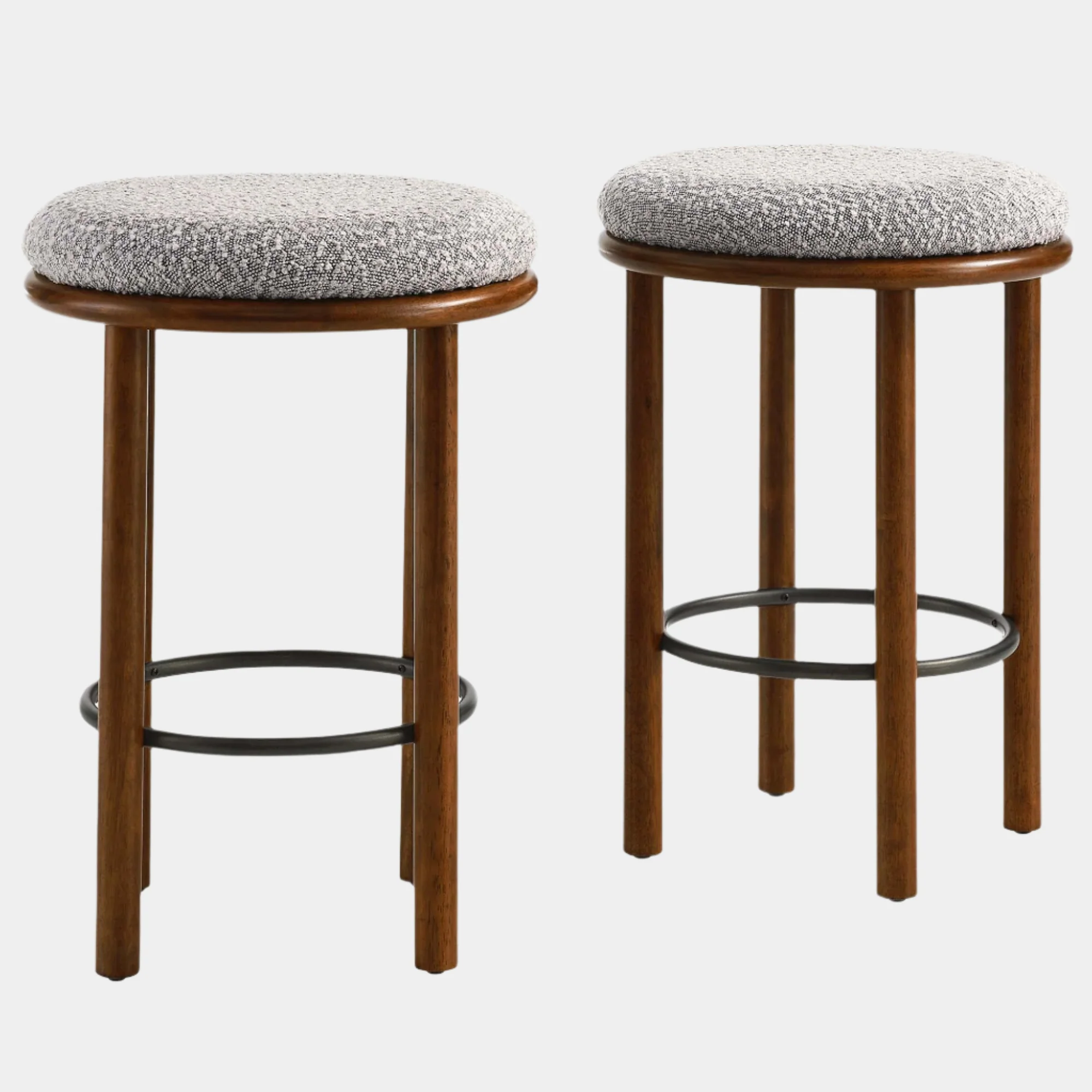 Fable Boucle Fabric Counter Stools Set of 2 - Image 25