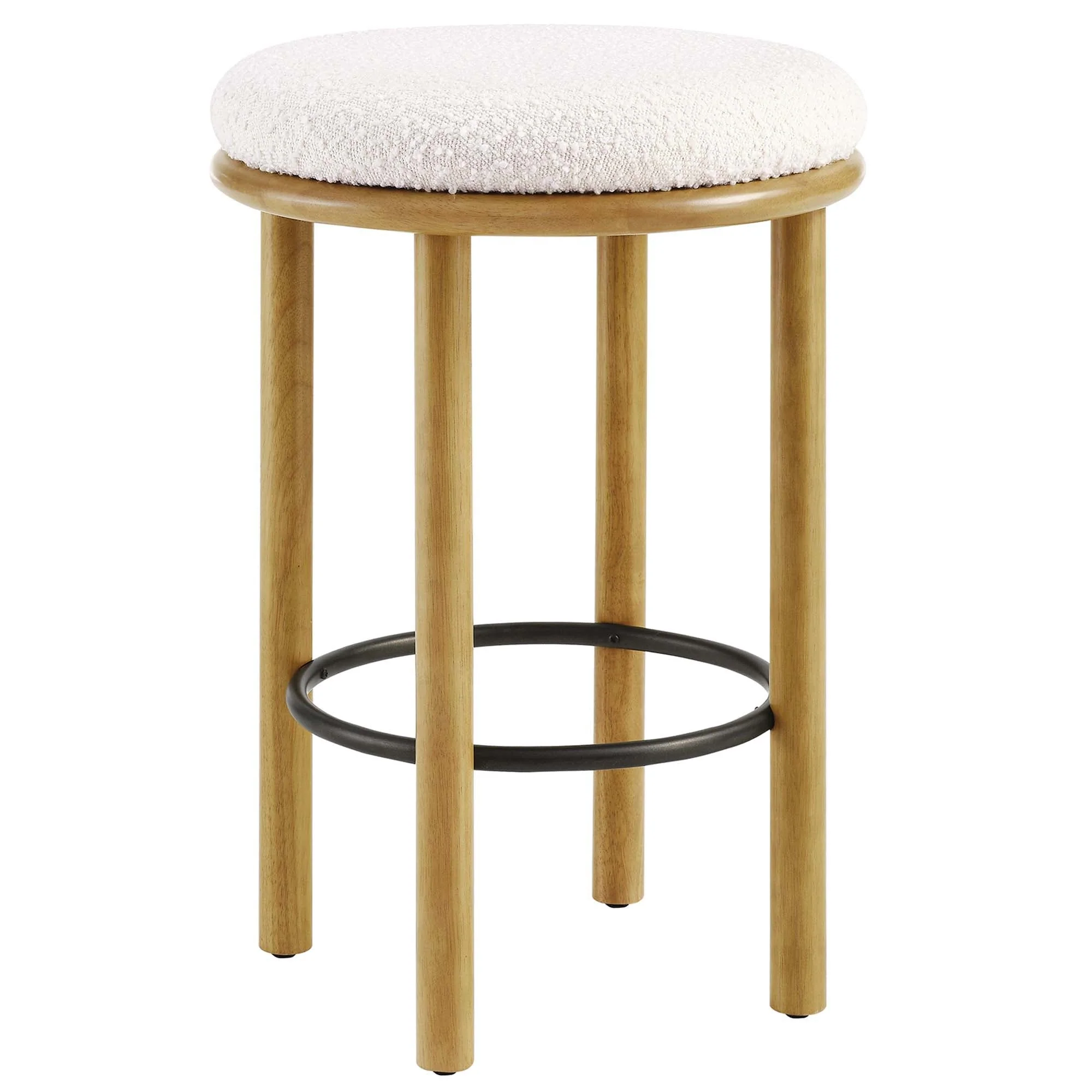 Fable Boucle Fabric Counter Stools Set of 2 - Image 4