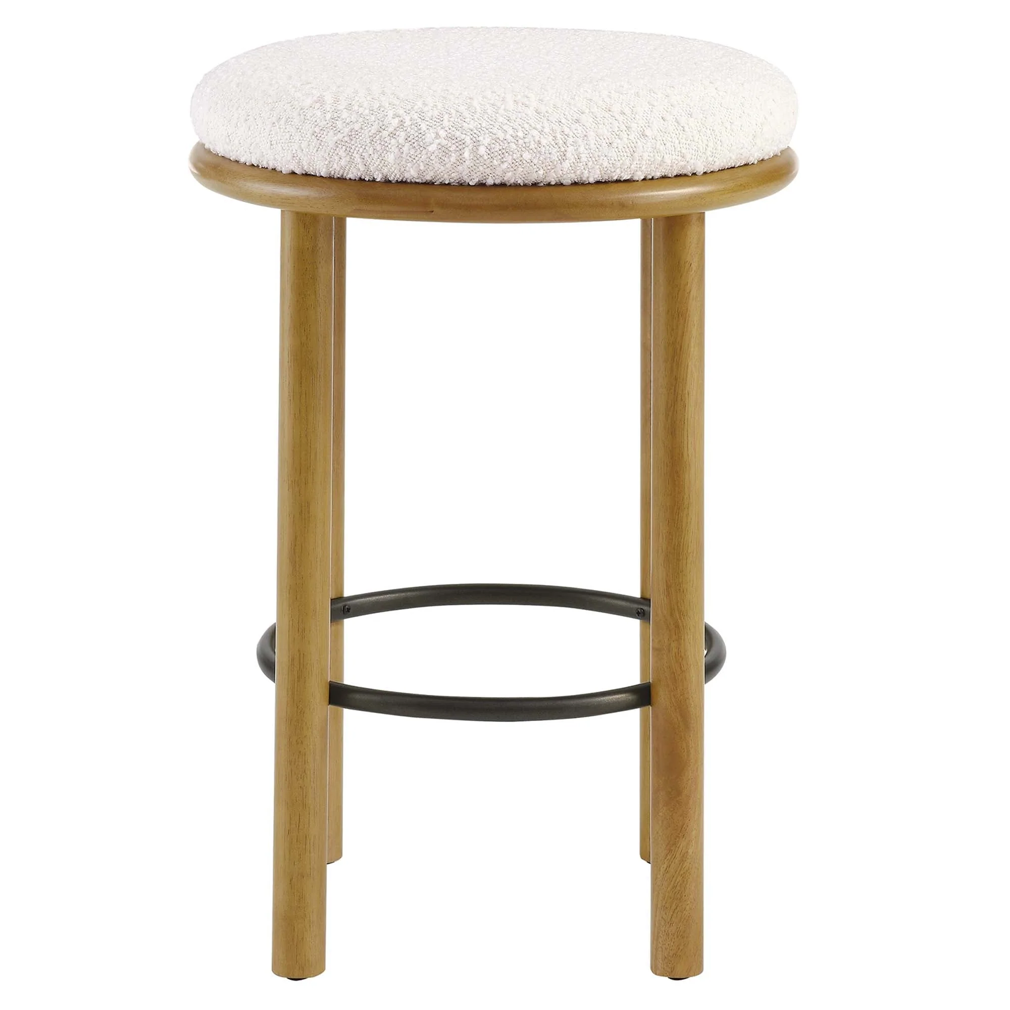 Fable Boucle Fabric Counter Stools Set of 2 - Image 5