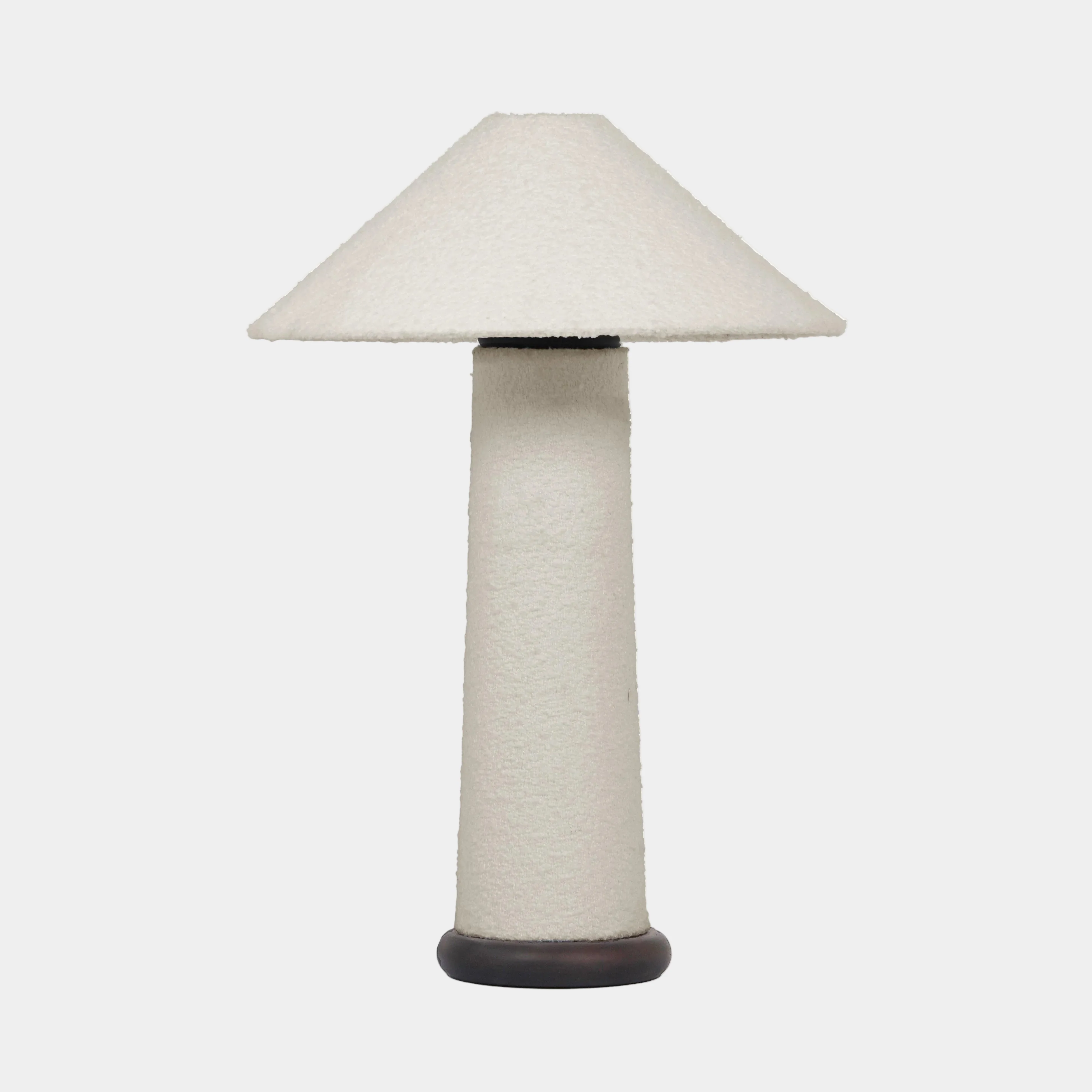 Faith White Boucle Table Lamp