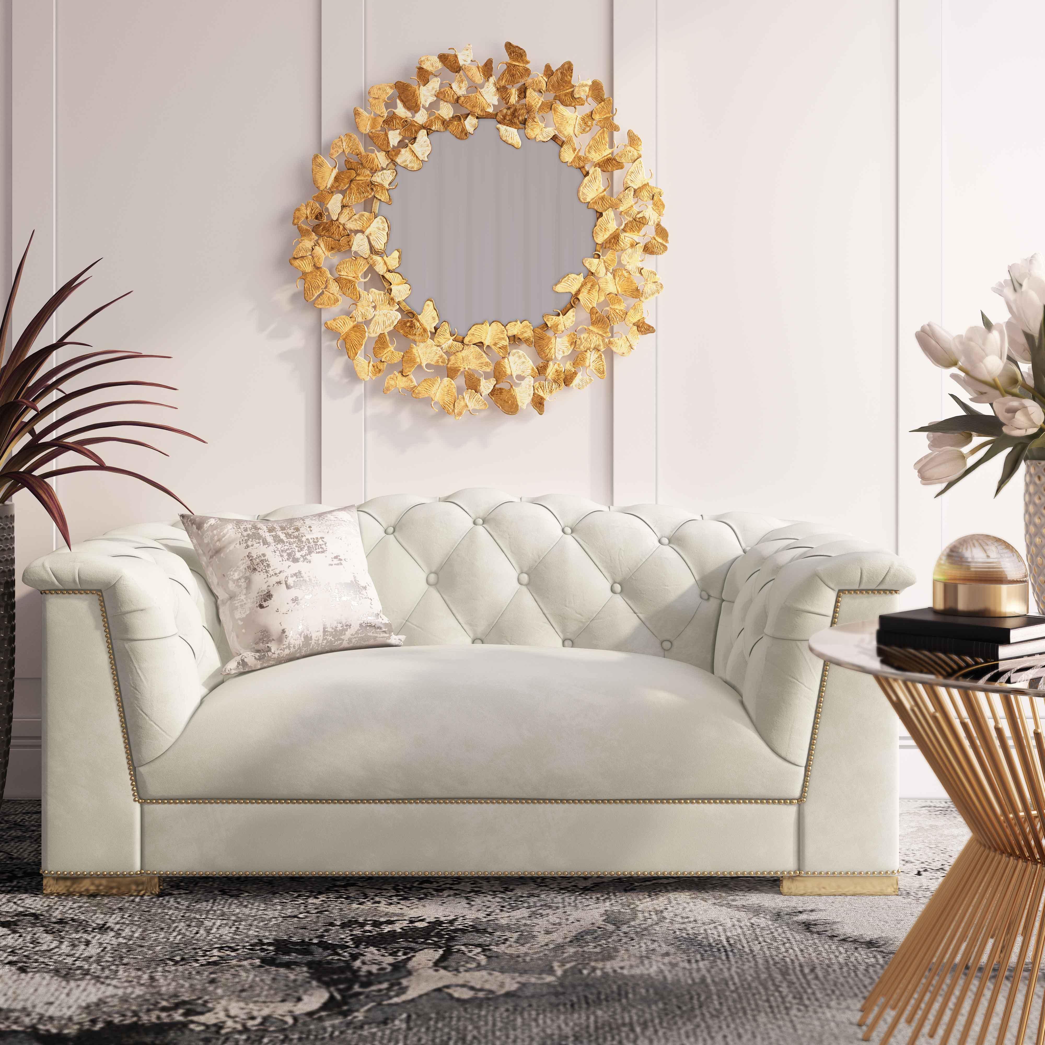 Farah 69" Performance Velvet Loveseat - Image 3