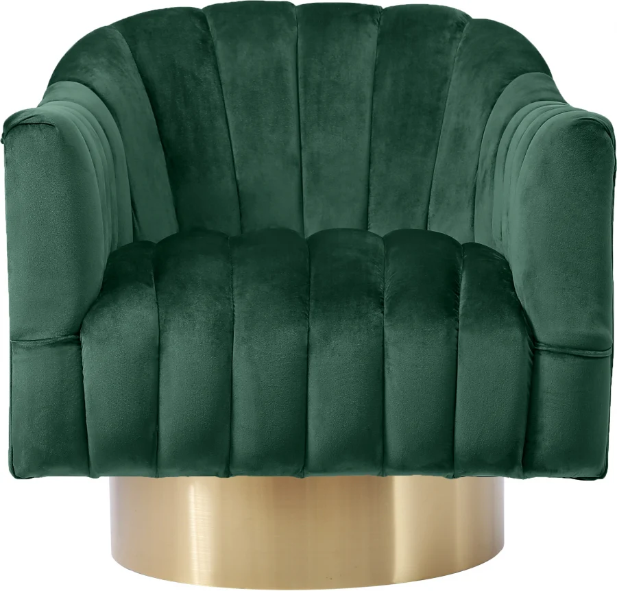 Farrah Velvet Upholstered Swivel Accent Chair - Image 22