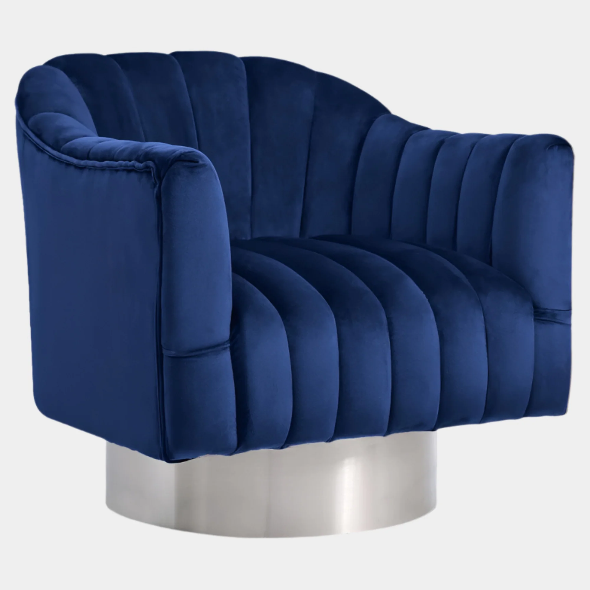 Farrah Velvet Upholstered Swivel Accent Chair - Image 7
