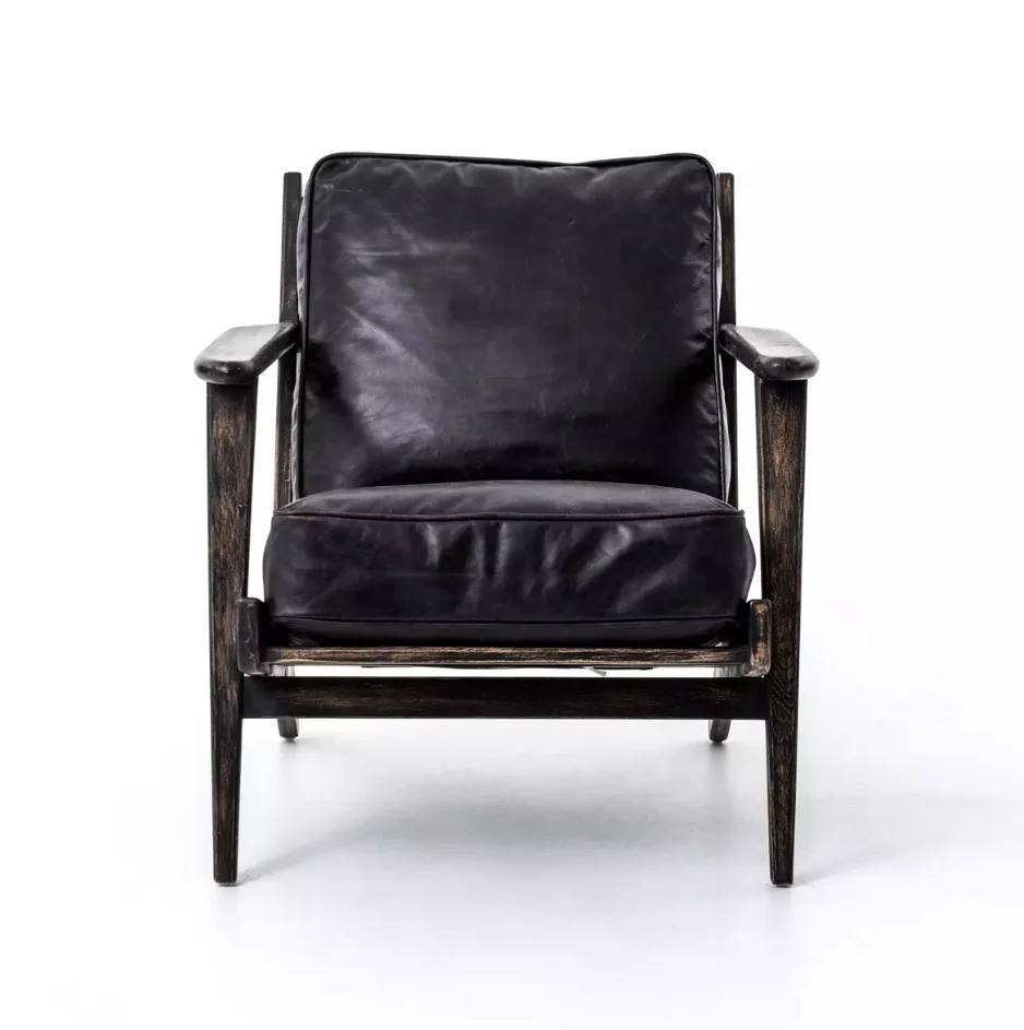 Faye Lounge Chair (Top Grain Leather) - Image 2