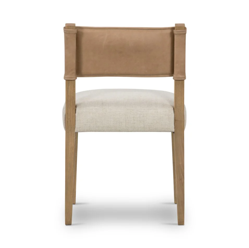 Leather-Backed Dining Chair - Image 4