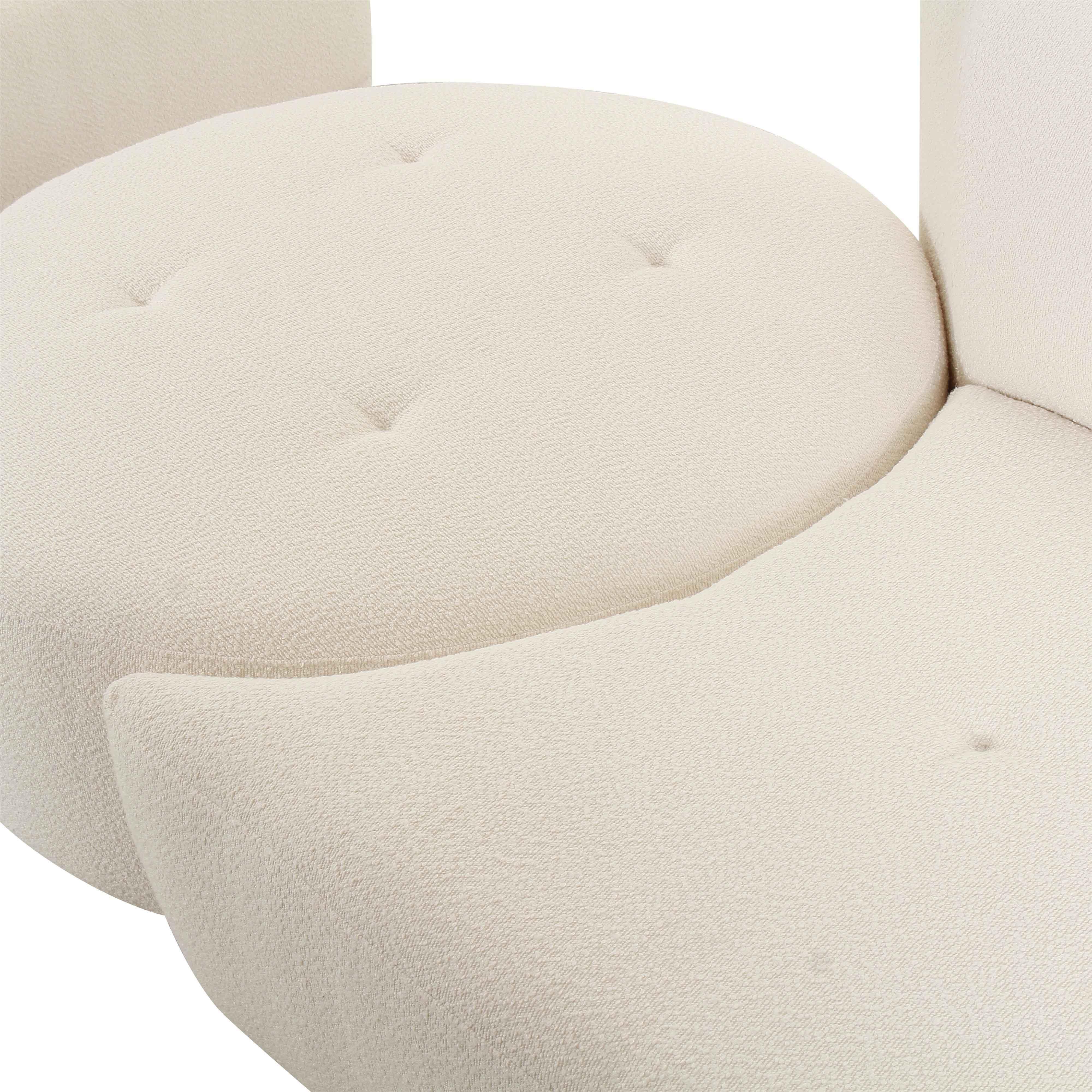 Fickle 4-Piece Cream Performance Boucle Modular Sectional - Image 13