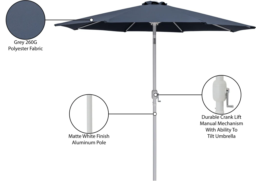 Fiji Water Resistant Fabric And Aluminum Patio Umbrella - Image 23