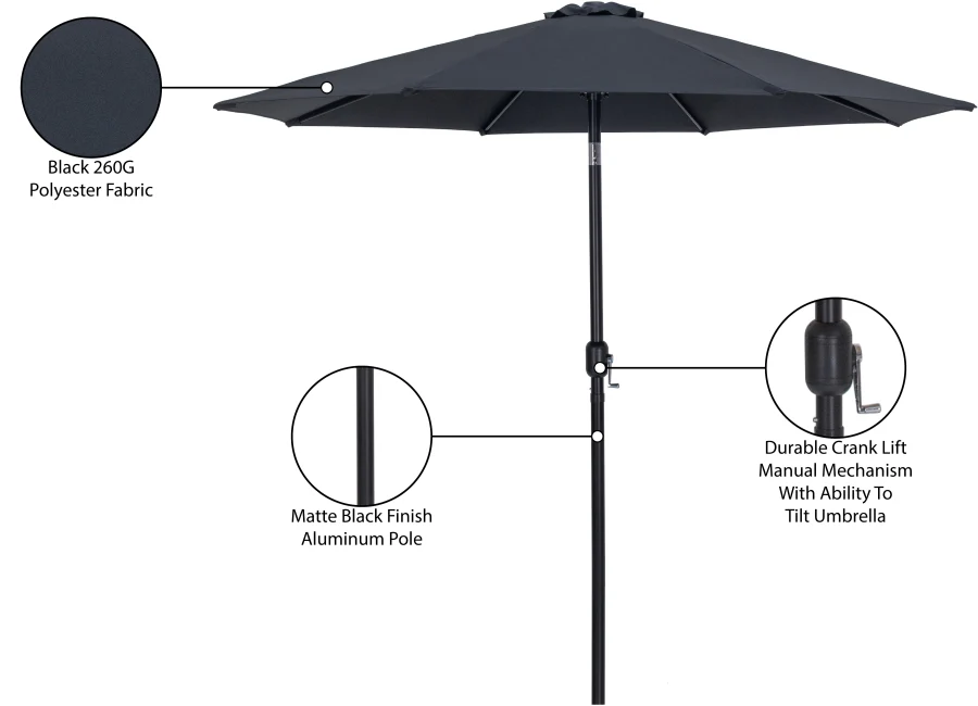 Fiji Water Resistant Fabric And Aluminum Patio Umbrella - Image 11