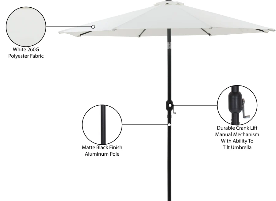 Fiji Water Resistant Fabric And Aluminum Patio Umbrella - Image 31