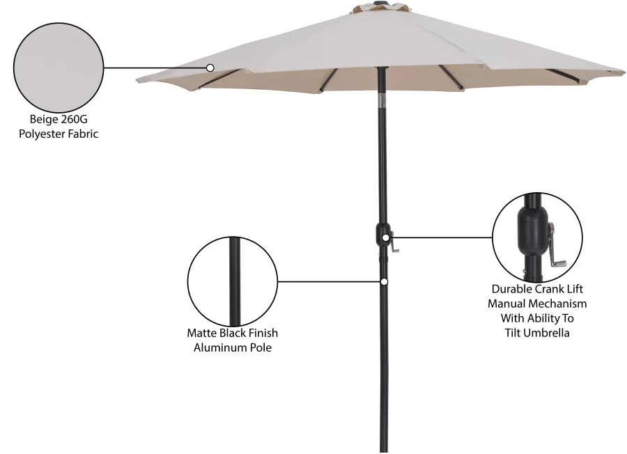 Fiji Water Resistant Fabric And Aluminum Patio Umbrella - Image 41
