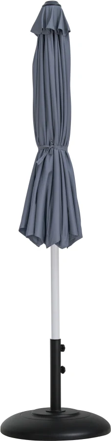 Fiji Water Resistant Fabric And Aluminum Patio Umbrella With Base Set - Image 28