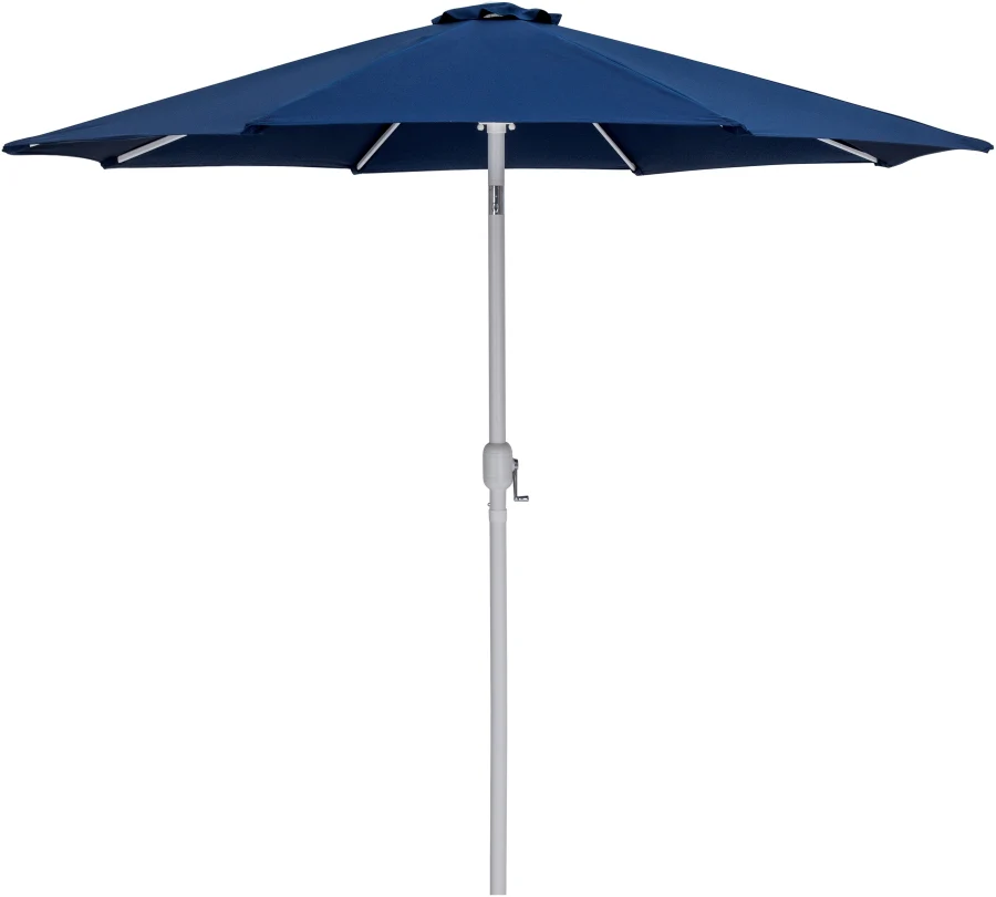 Fiji Water Resistant Fabric And Aluminum Patio Umbrella With Base Set - Image 55