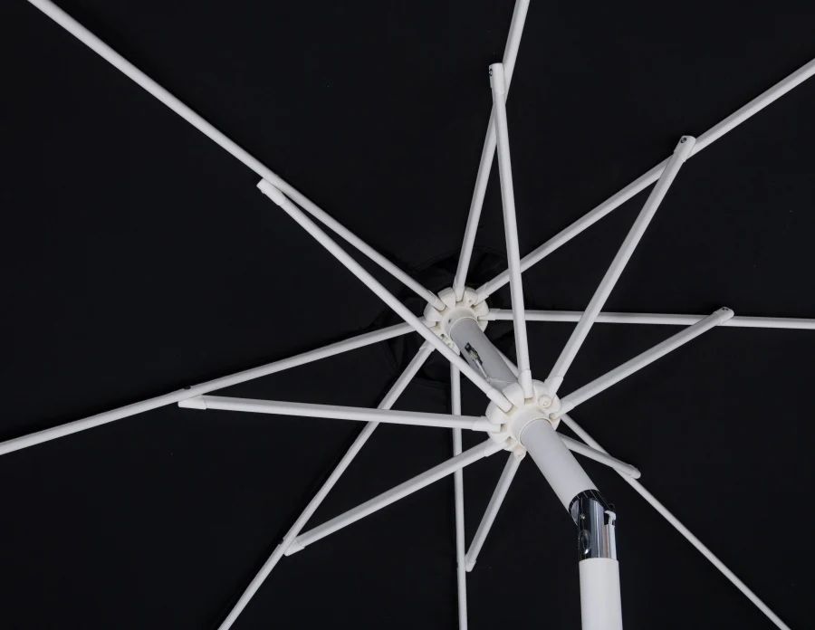 Fiji Water Resistant Fabric And Aluminum Patio Umbrella With Base Set - Image 14