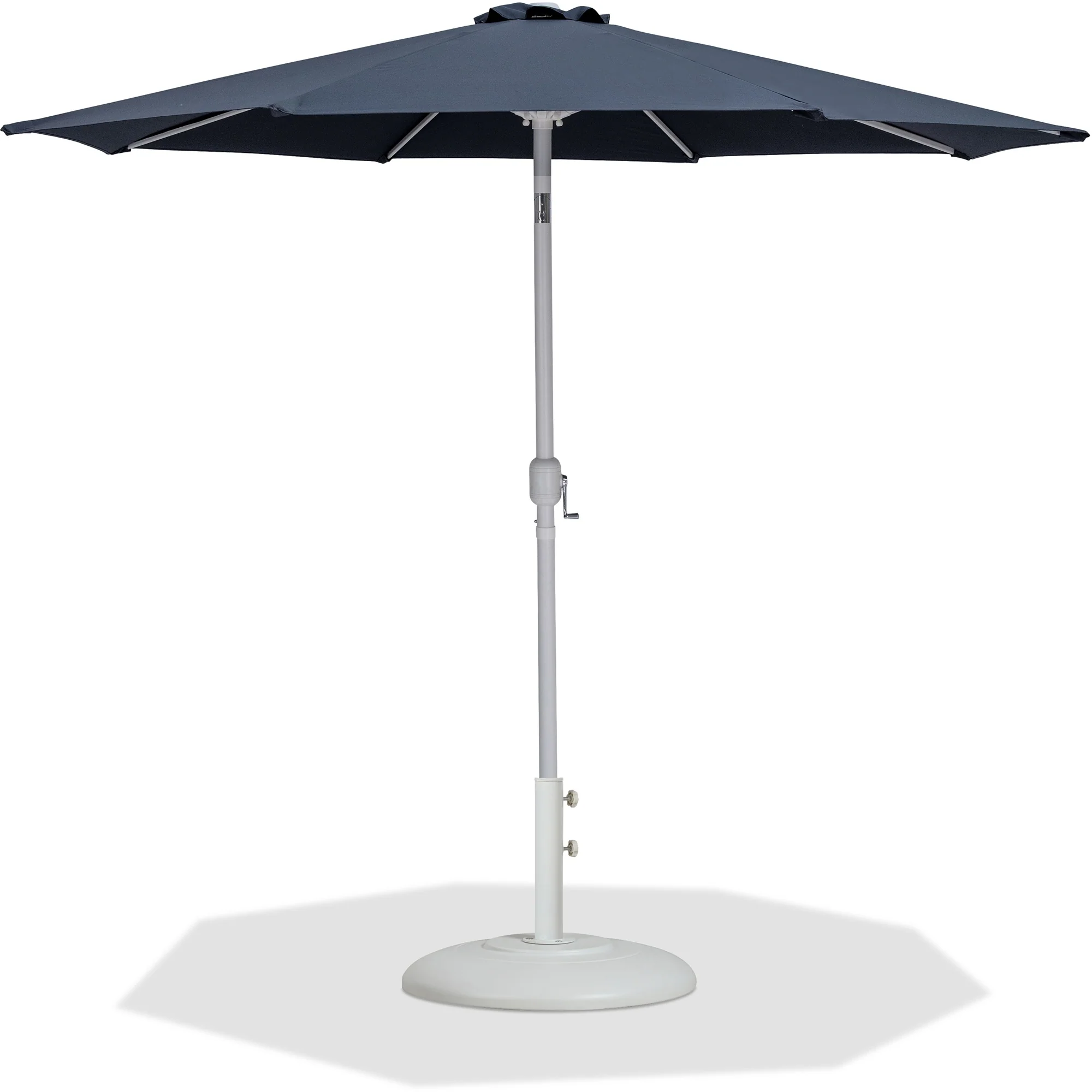 Fiji Water Resistant Fabric And Aluminum Patio Umbrella With Base Set - Image 18