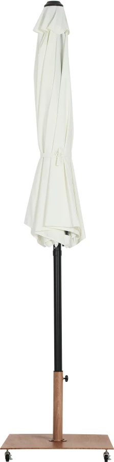 Fiji Water Resistant Fabric And Aluminum Patio Umbrella With Base Set - Image 51