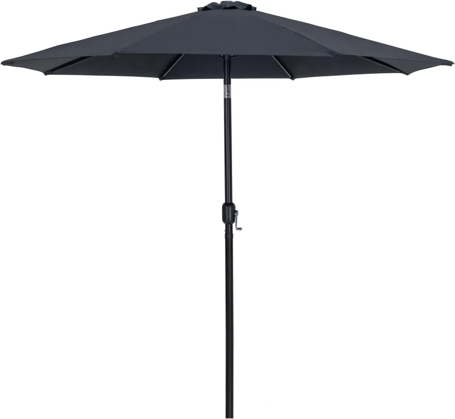 Fiji Water Resistant Fabric And Aluminum Patio Umbrella With Base Set - Image 3