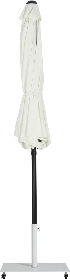 Fiji Water Resistant Fabric And Aluminum Patio Umbrella With Base Set - Image 51