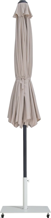 Fiji Water Resistant Fabric And Aluminum Patio Umbrella With Base Set - Image 70