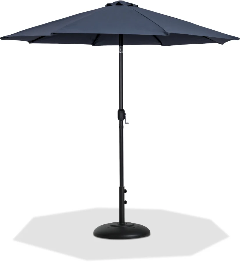 Fiji Water Resistant Fabric And Aluminum Patio Umbrella With Base Set - Image 18