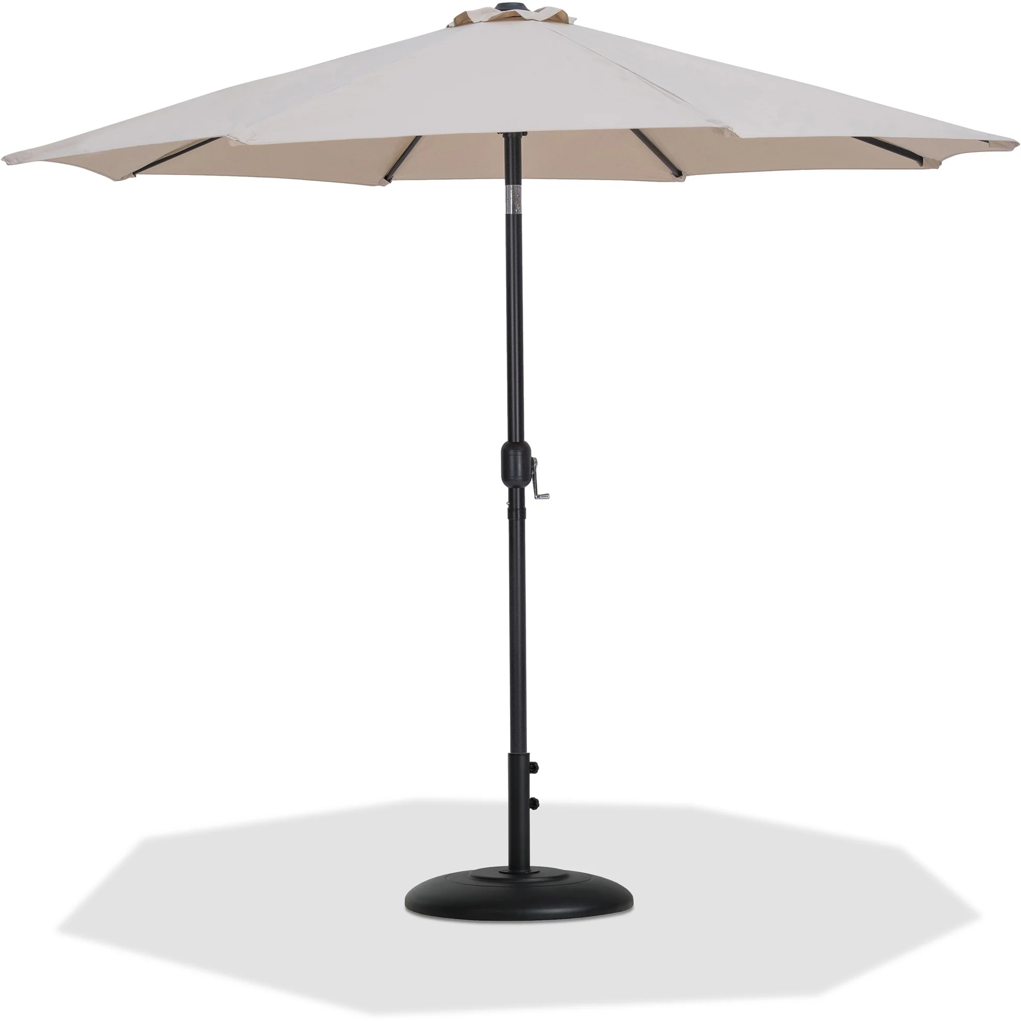 Fiji Water Resistant Fabric And Aluminum Patio Umbrella With Base Set - Image 52