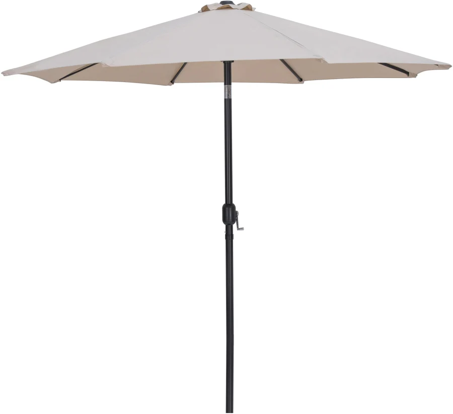 Fiji Water Resistant Fabric And Aluminum Patio Umbrella With Base Set - Image 54