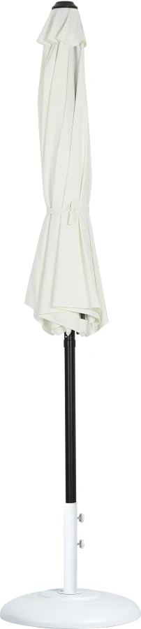 Fiji Water Resistant Fabric And Aluminum Patio Umbrella With Base Set - Image 45