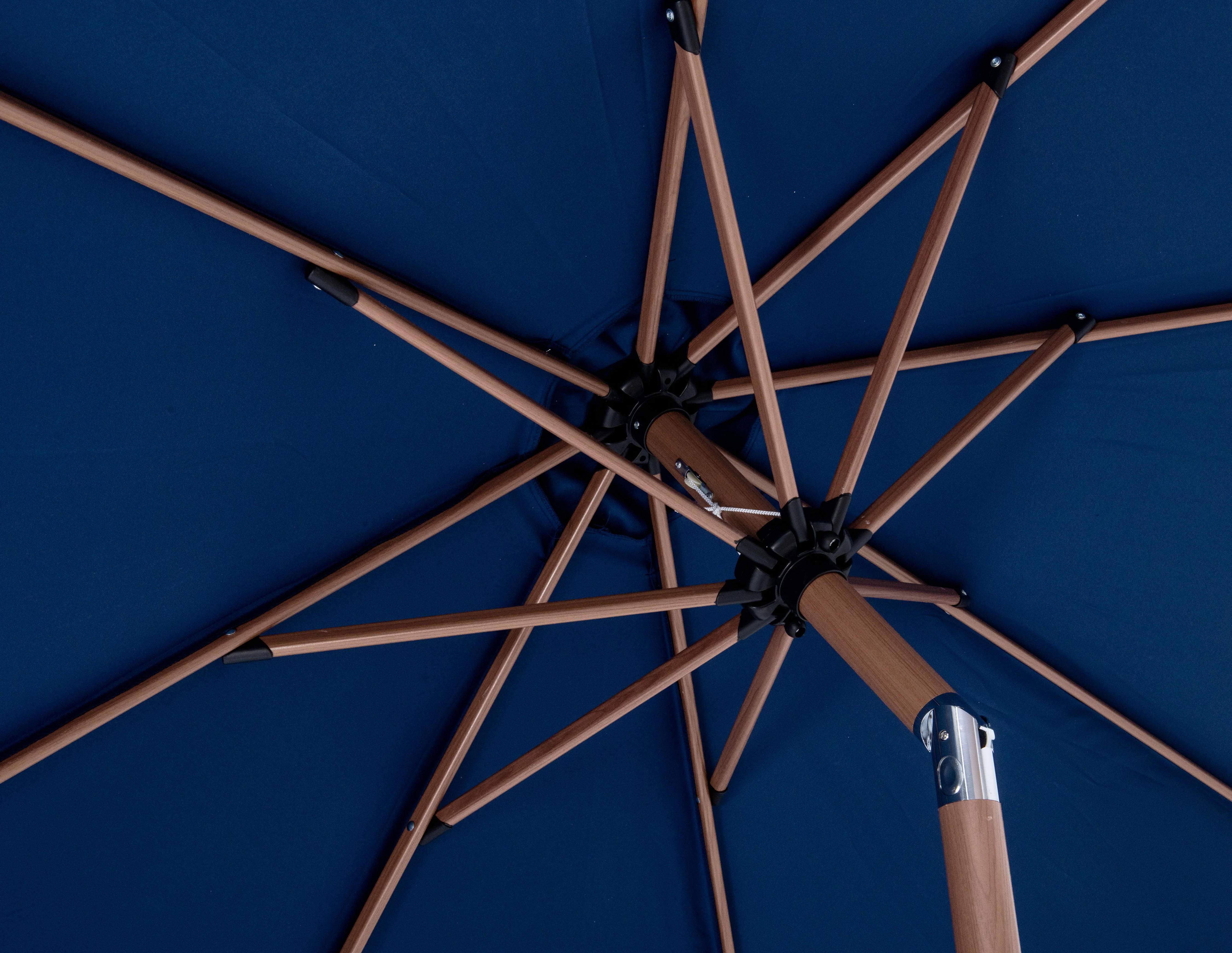 Fiji Water Resistant Fabric And Aluminum Patio Umbrella With Base Set - Image 64