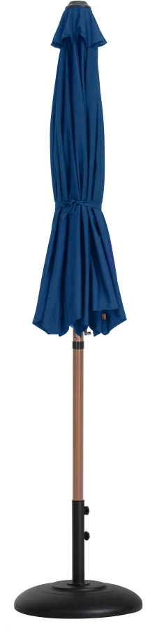 Fiji Water Resistant Fabric And Aluminum Patio Umbrella With Base Set - Image 46
