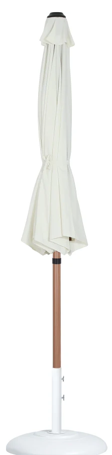 Fiji Water Resistant Fabric And Aluminum Patio Umbrella With Base Set - Image 27