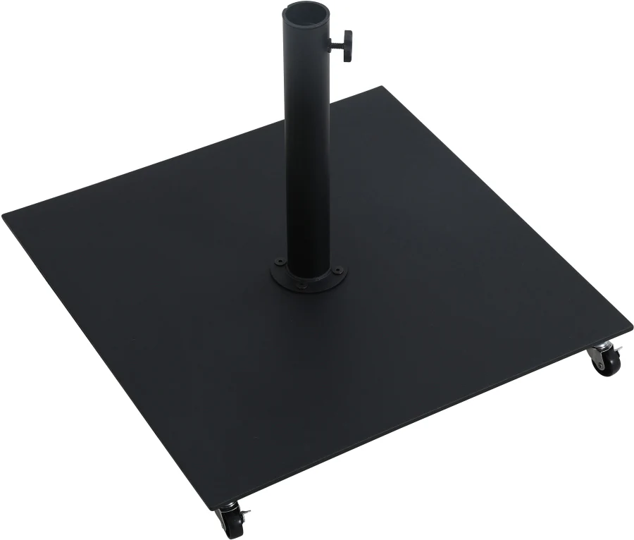 Fiji Water Resistant Fabric And Aluminum Patio Umbrella With Base Set - Image 90