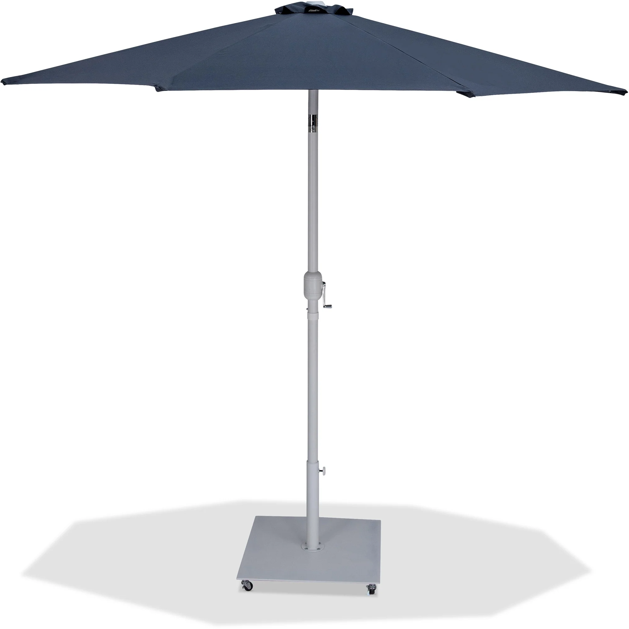 Fiji Water Resistant Fabric And Aluminum Patio Umbrella With Base Set - Image 22