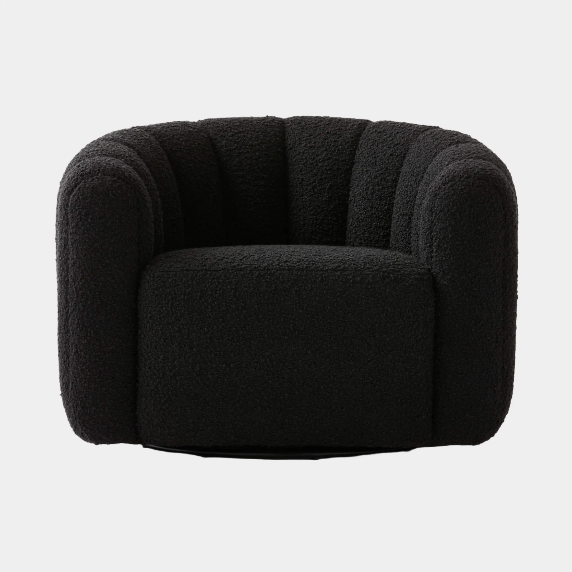 Fitz Channeled Boucle Swivel Chair - Image 8