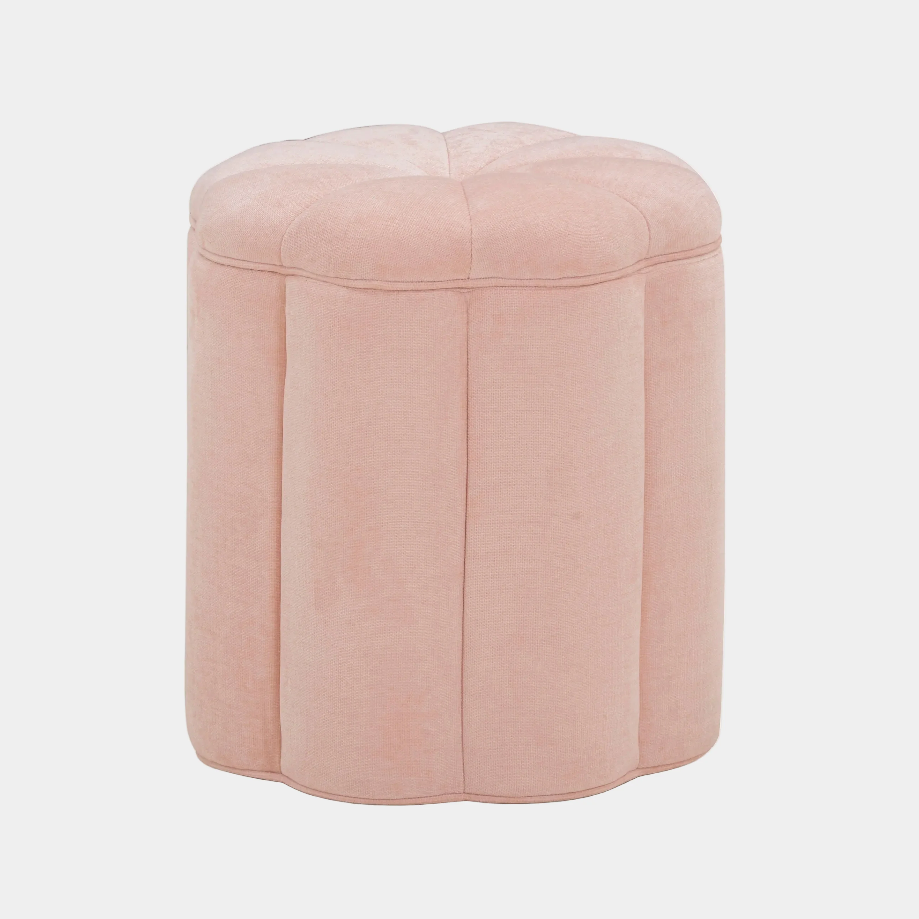 Fleur Textured Performance Velvet Storage Ottoman - Image 7