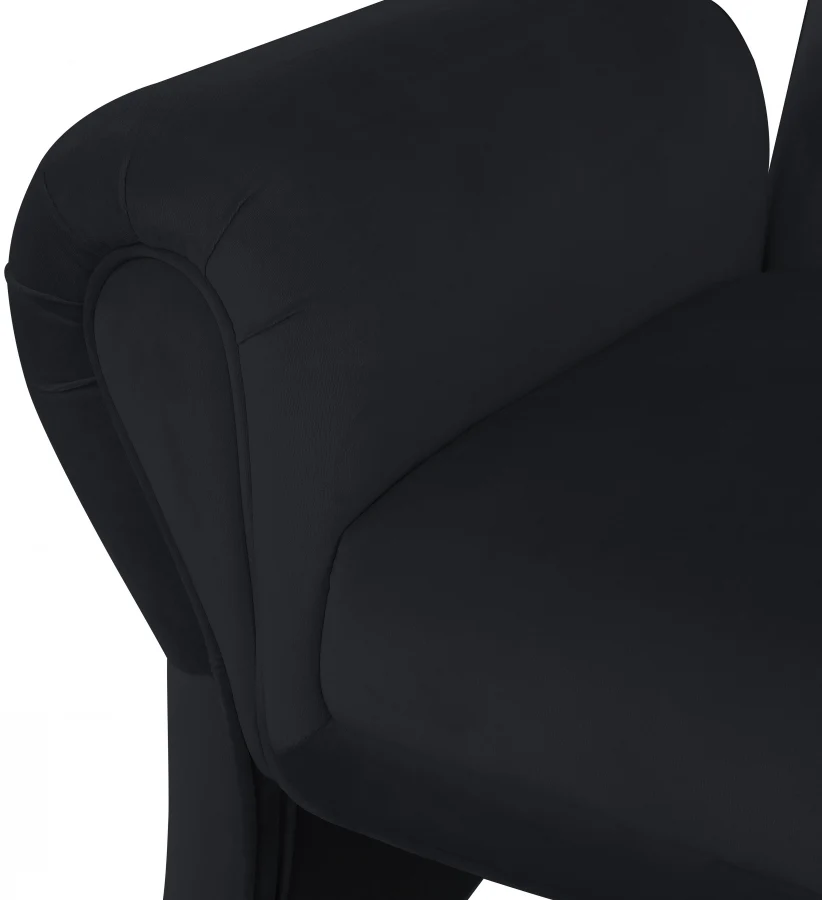 Fleurette Velvet Upholstered Accent Chair - Image 7