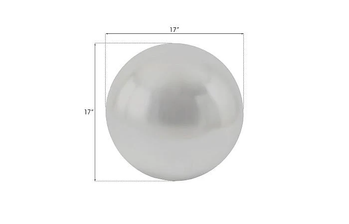 Floor Ball, Medium, Silver Leaf - Image 2
