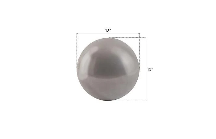 Floor Ball, Small, Polished Aluminum Finish - Image 2
