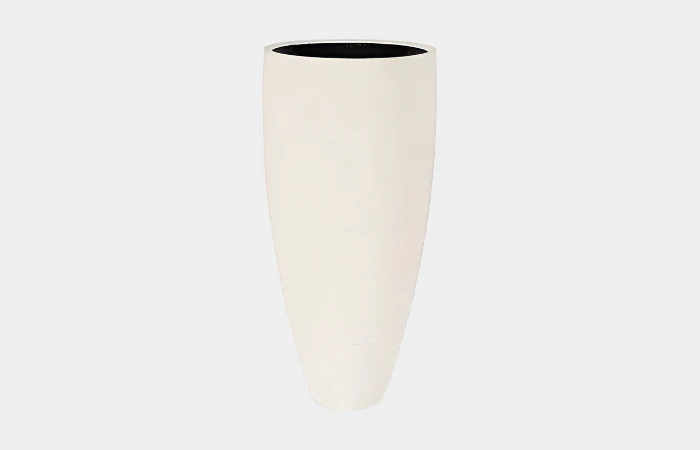 Flora Grande Planter, Cream, Small