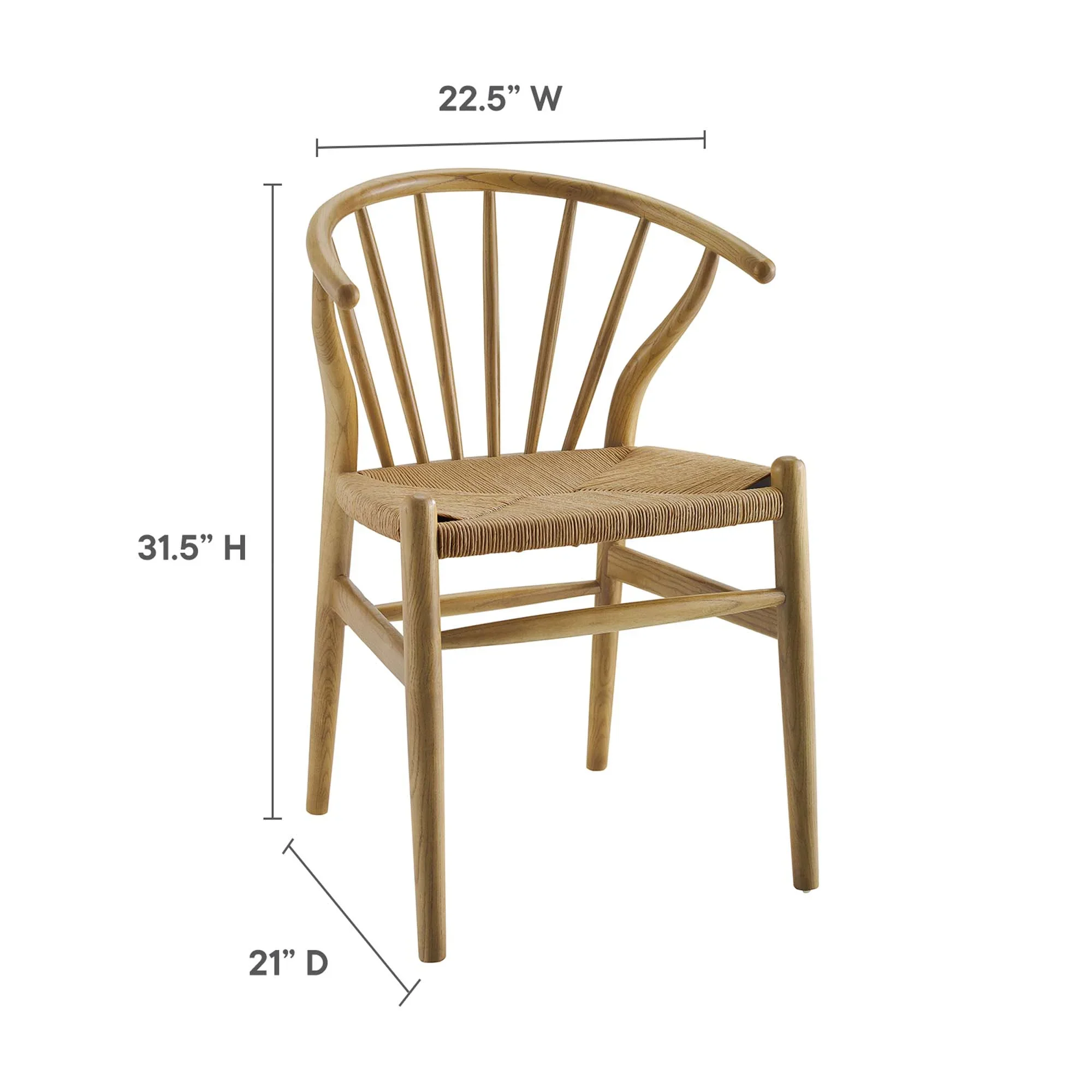 Flourish Spindle Wood Dining Side Chair Set of 2 - Image 11