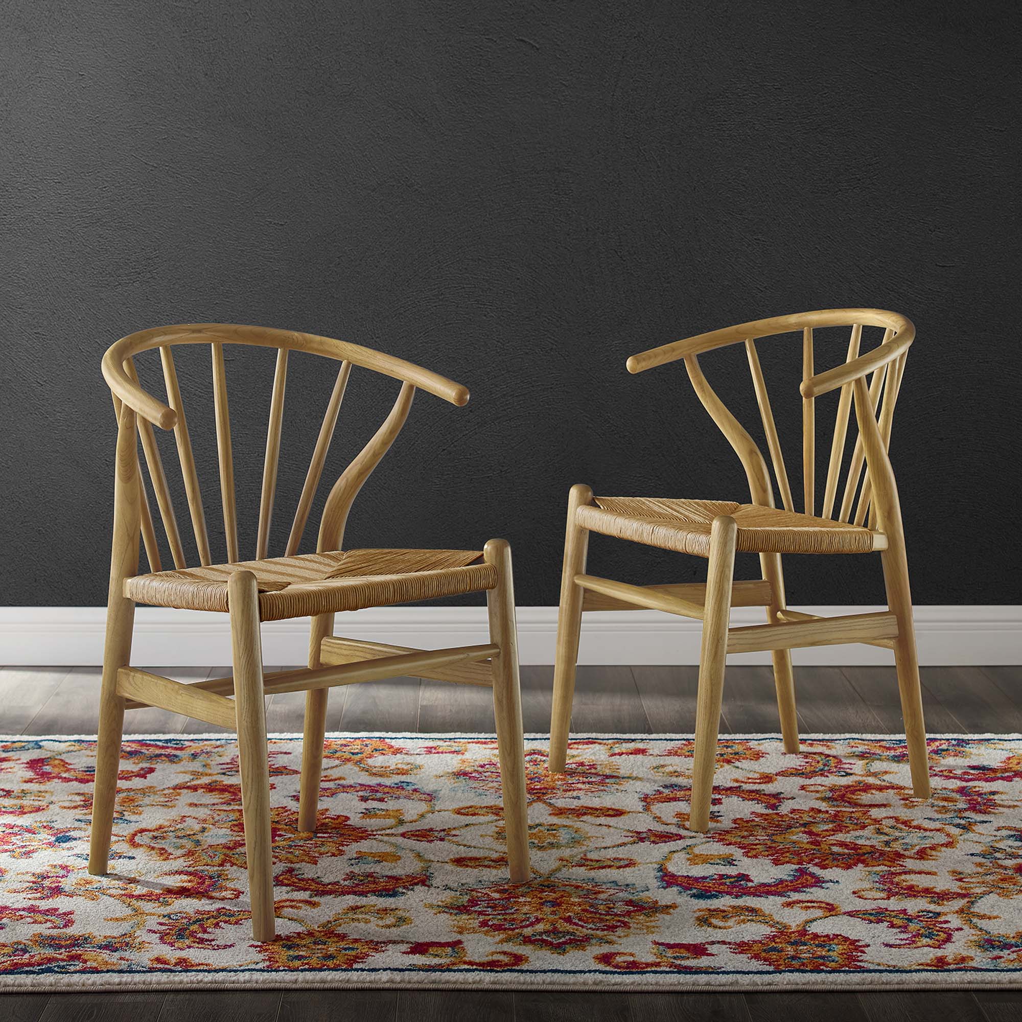 Flourish Spindle Wood Dining Side Chair Set of 2 - Image 16